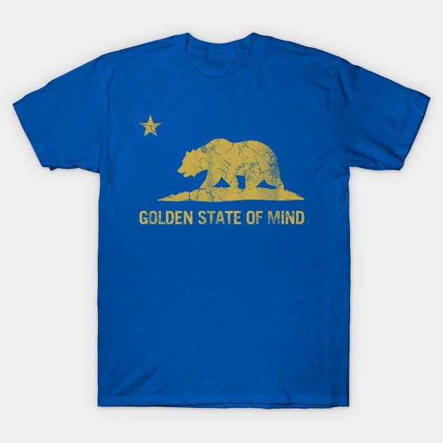 California Republic Golden State Of Mind T-Shirt by E